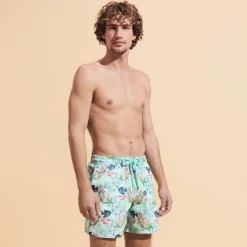 Store Vilebrequin Men Swim Trunks Embroidered Fond Marins - Limited Edition Thalassa/Blue