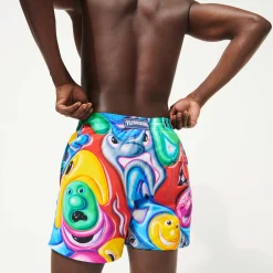 Flash Sale Vilebrequin Men Swim Trunks Faces In Places - X Kenny Scharf Multicolor/Multi