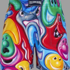 Flash Sale Vilebrequin Men Swim Trunks Faces In Places - X Kenny Scharf Multicolor/Multi