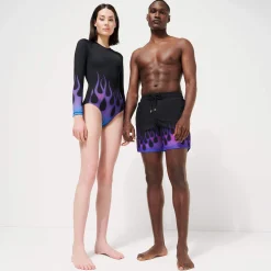 Online Vilebrequin Men Swim Trunks Hot Rod 360° - X Sylvie Fleury Black/Black