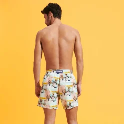 Sale Vilebrequin Men Swim Trunks Le Bar Des Amis Thalassa/Blue
