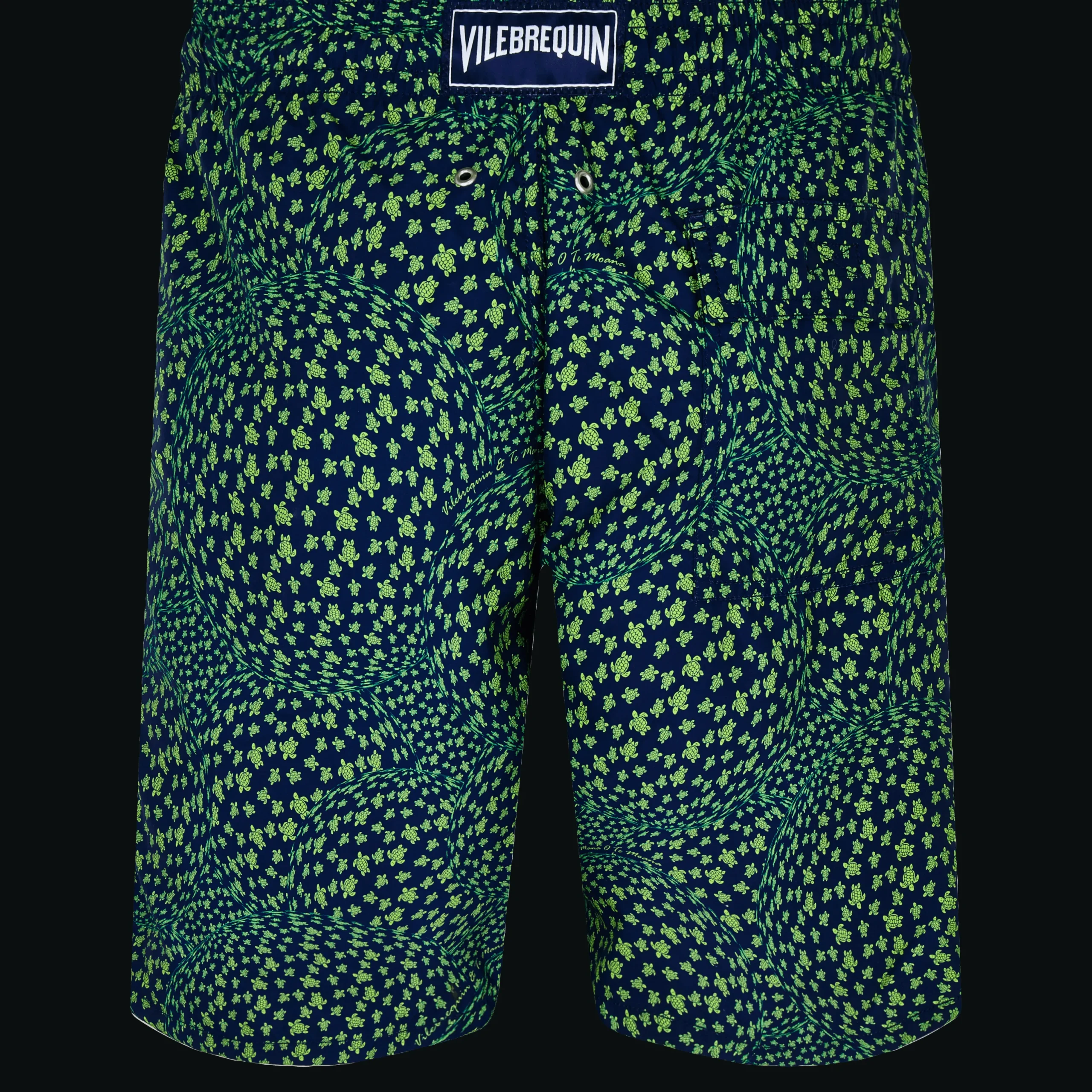 Best Vilebrequin Men Swim Trunks Long Te Mana O Te Moana Navy/Blue