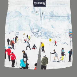 Sale Vilebrequin Men Swim Trunks Massimo Vitali Sky Blue/Blue