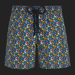 Hot Vilebrequin Men Swim Trunks Mini Focus Multicolor Navy/Blue