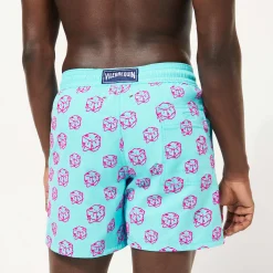 Hot Vilebrequin Men Swim Trunks Nola - X John M Armleder Lazulii Blue/Blue