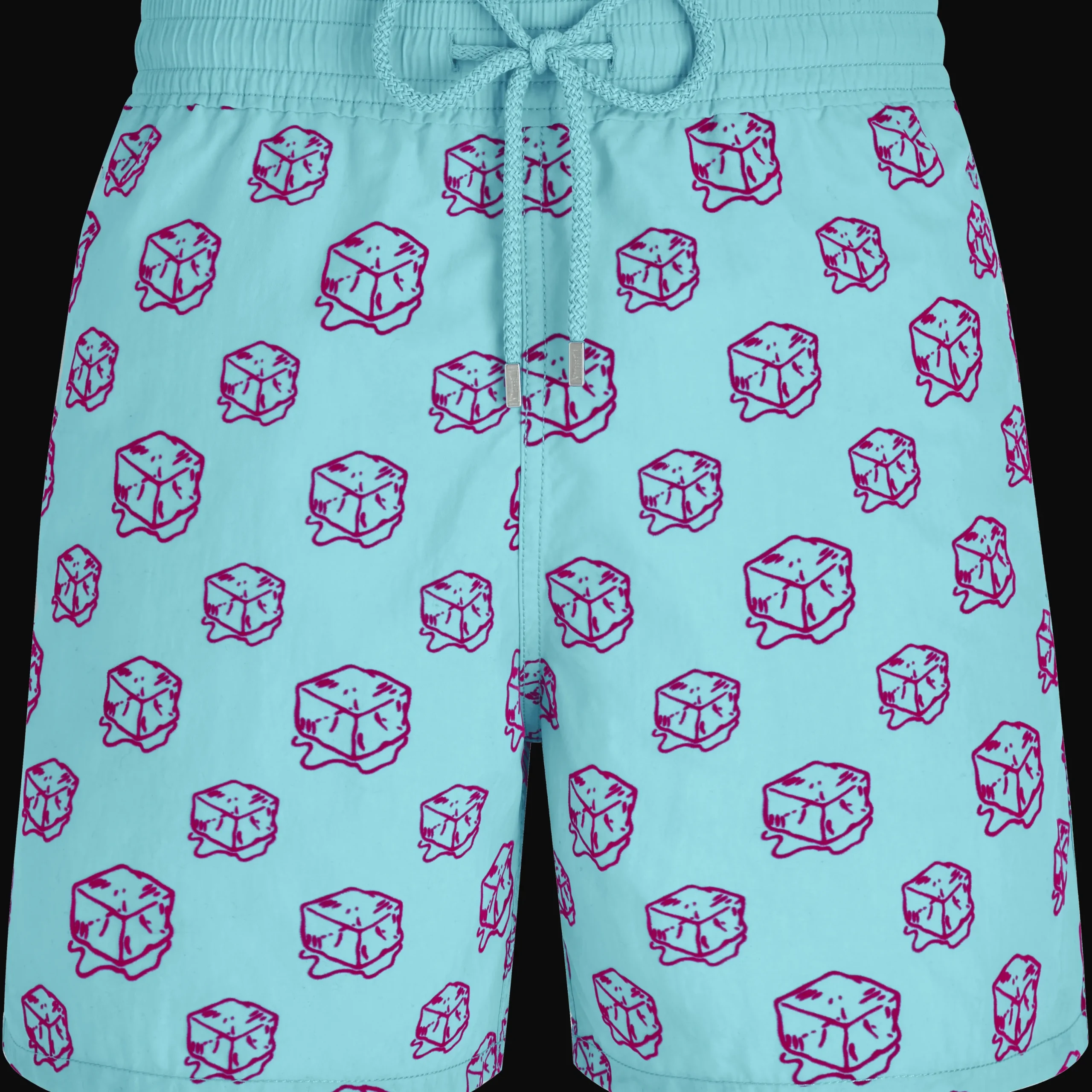 Hot Vilebrequin Men Swim Trunks Nola - X John M Armleder Lazulii Blue/Blue