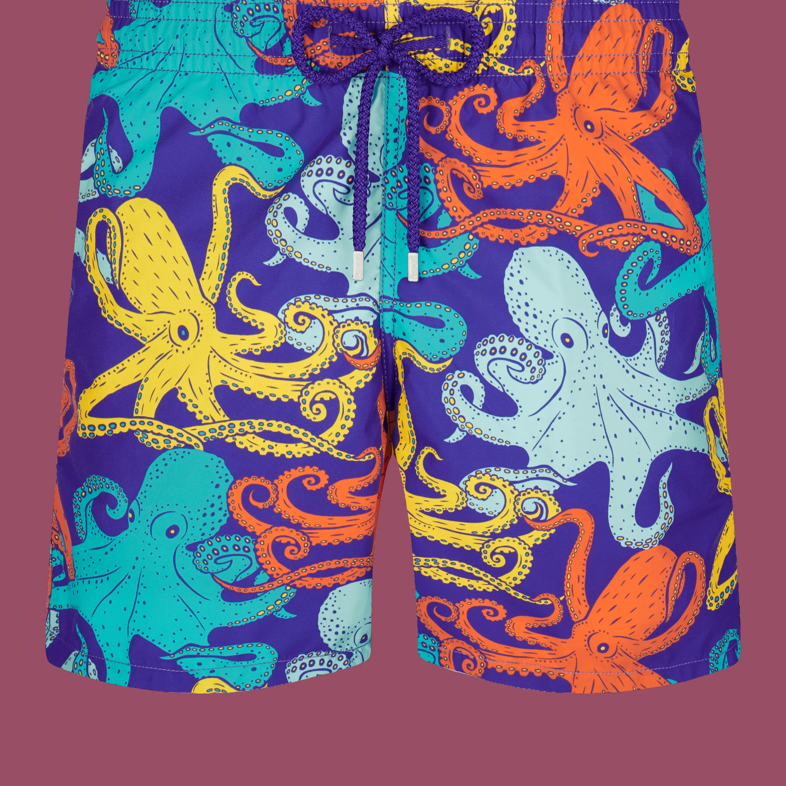 Store Vilebrequin Men Swim Trunks Octopussy Purple Blue/Blue