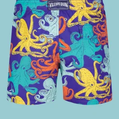 Store Vilebrequin Men Swim Trunks Octopussy Purple Blue/Blue