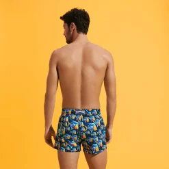 Clearance Vilebrequin Men Swim Trunks Piranhas Navy/Blue