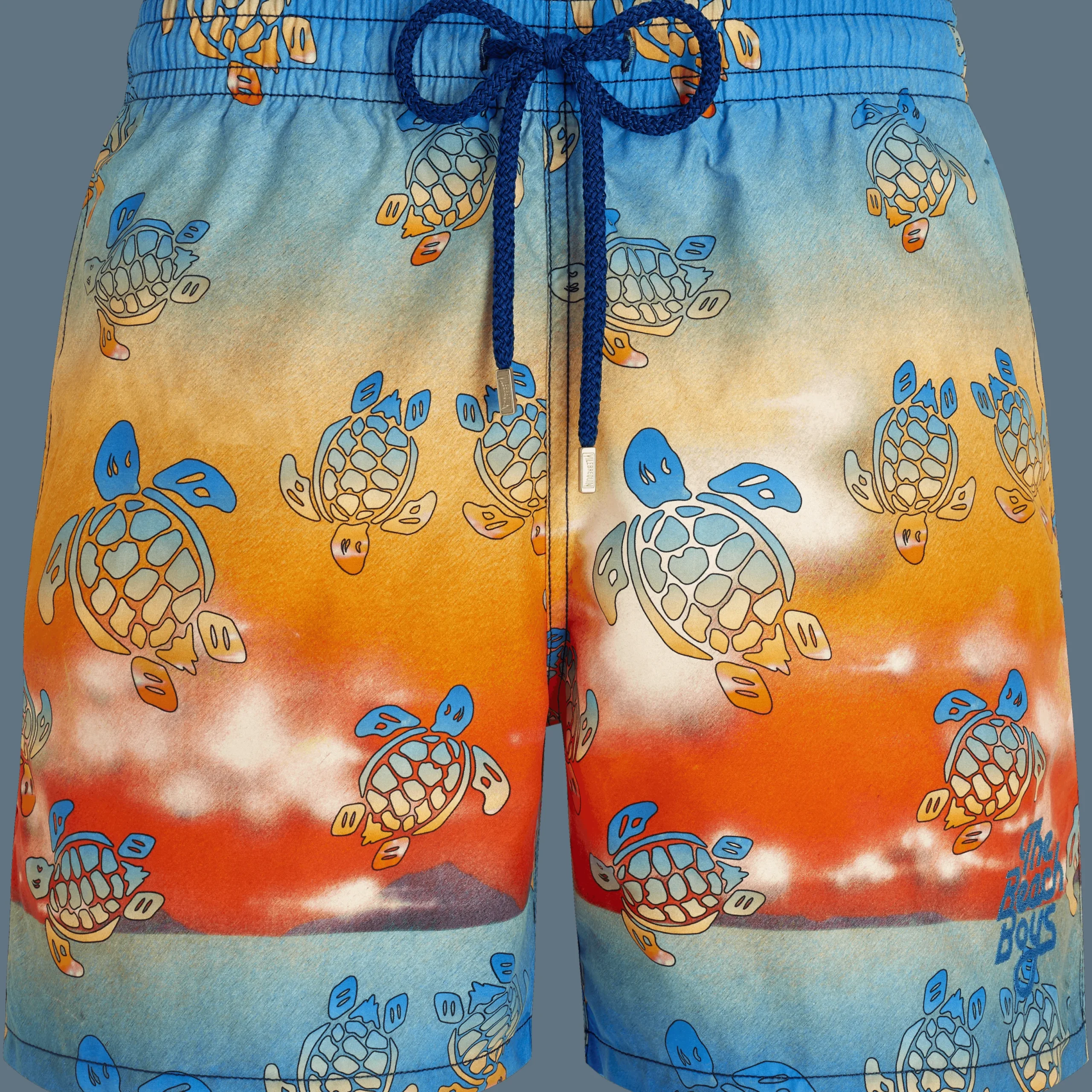 Discount Vilebrequin Men Swim Trunks Ronde Des Tortues Sunset - X The Beach Boys Multicolor/Multi