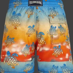 Discount Vilebrequin Men Swim Trunks Ronde Des Tortues Sunset - X The Beach Boys Multicolor/Multi
