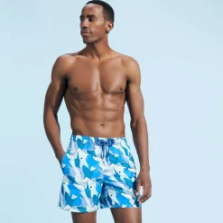 Online Vilebrequin Men Swim Trunks Shark All Around Thalassa/Blue