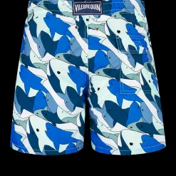 Online Vilebrequin Men Swim Trunks Shark All Around Thalassa/Blue