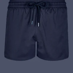 Cheap Vilebrequin Men Swim Trunks Short And Fitted Stretch Solid Navy/Blue