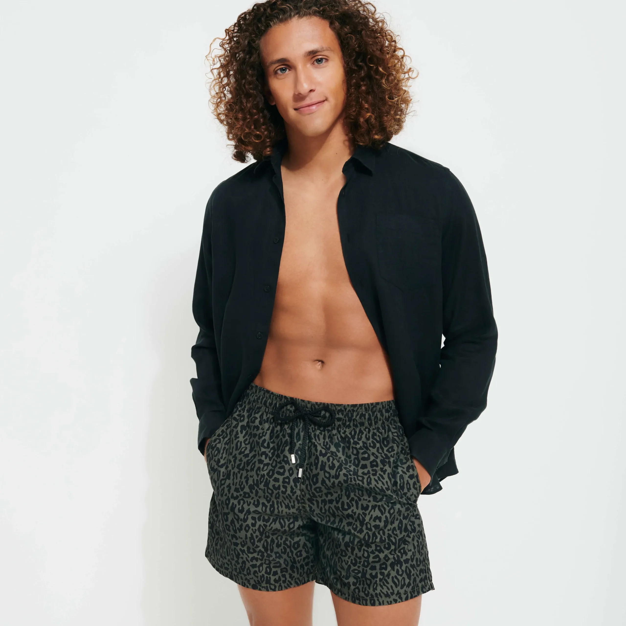 Online Vilebrequin Men Swim Trunks Small Camo - X Palm Angels Bronze/Green