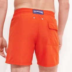 Flash Sale Vilebrequin Men Swim Trunks Solid Rust/Orange
