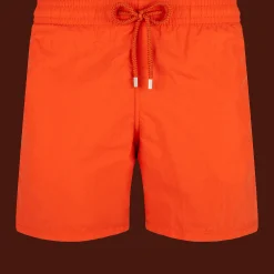 Flash Sale Vilebrequin Men Swim Trunks Solid Rust/Orange
