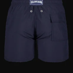 Cheap Vilebrequin Men Swim Trunks Solid Navy/Blue