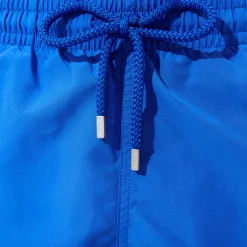 Cheap Vilebrequin Men Swim Trunks Solid Sea Blue/Blue