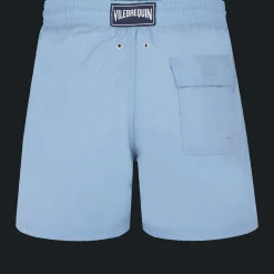 Best Sale Vilebrequin Men Swim Trunks Solid Divine/Blue