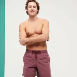 Best Vilebrequin Men Swim Trunks Solid Murasaki/Purple
