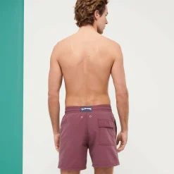 Best Vilebrequin Men Swim Trunks Solid Murasaki/Purple