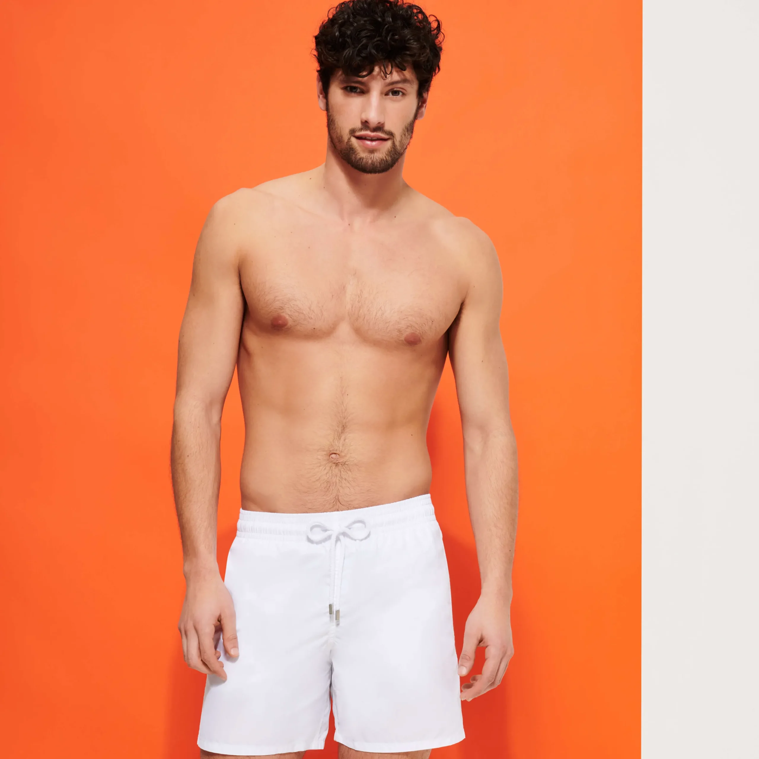 Online Vilebrequin Men Swim Trunks Solid White/White