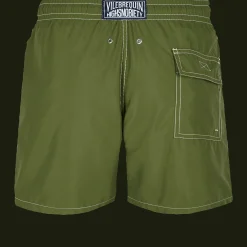 Fashion Vilebrequin Men Swim Trunks Solid - X Highsnobiety Bush/Green