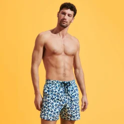 Cheap Vilebrequin Men Swim Trunks Turtles Leopard Thalassa/Blue