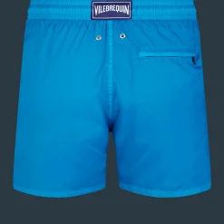 Cheap Vilebrequin Men Swim Trunks Ultra-Light And Packable Solid Hawaii Blue/Blue