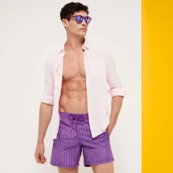 Hot Vilebrequin Men Swim Trunks Valentine'S Day Orchid/Purple
