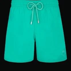 Flash Sale Vilebrequin Men Swim Trunks Water-Reactive Rascasses Tropezian Green/Green