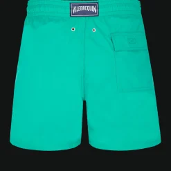 Flash Sale Vilebrequin Men Swim Trunks Water-Reactive Rascasses Tropezian Green/Green