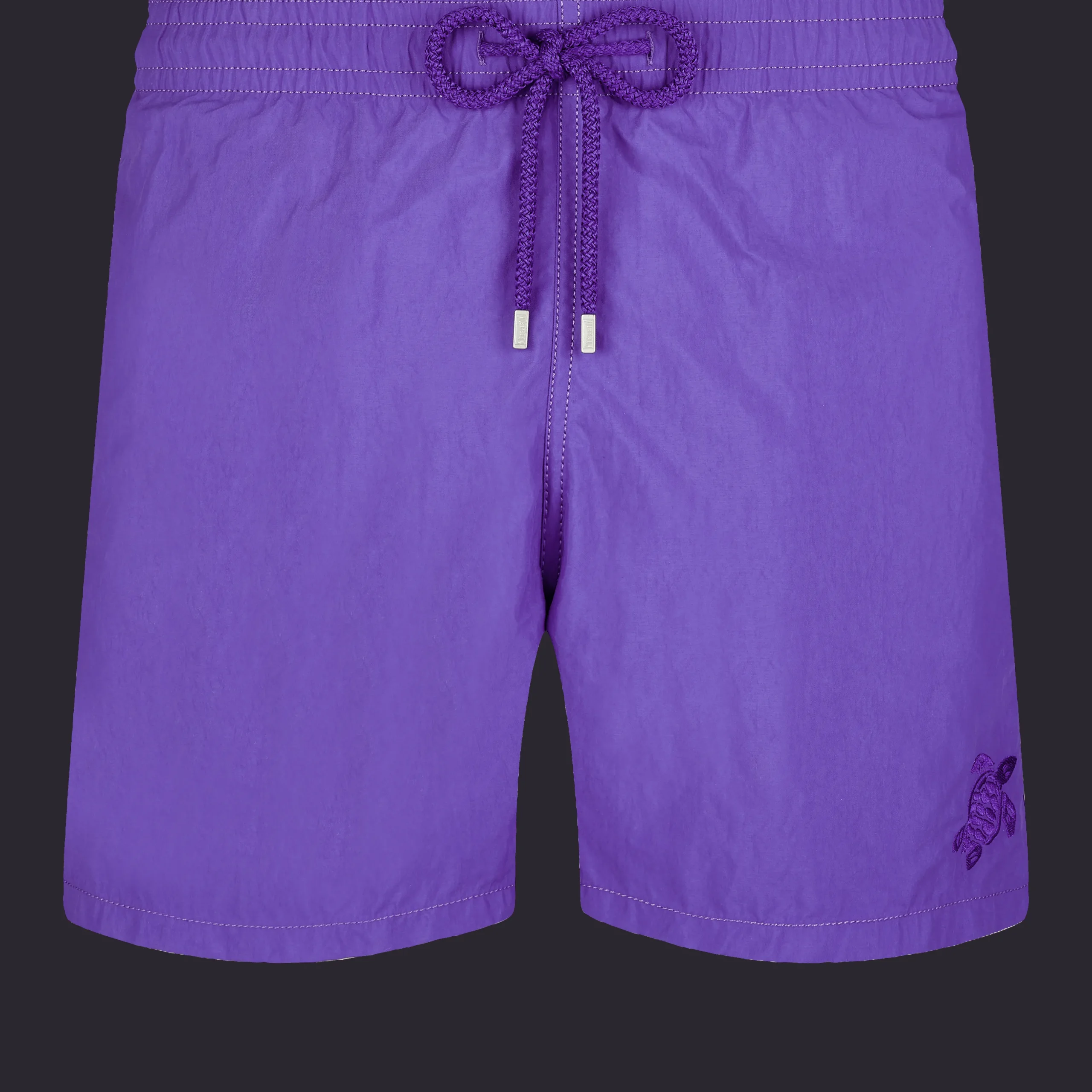 Discount Vilebrequin Men Swim Trunks Water-Reactive Ronde De Tortues Purple Blue/Blue