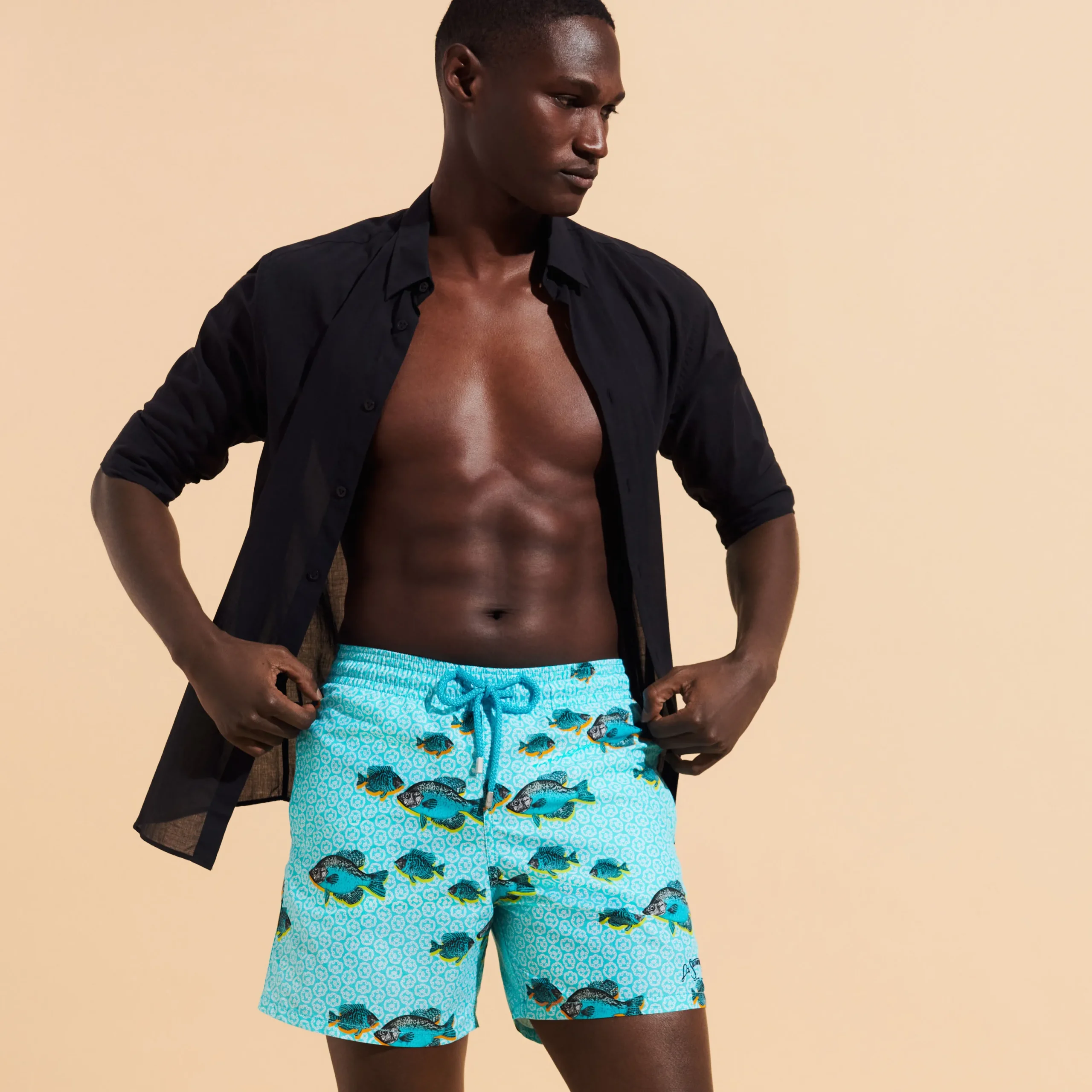 Cheap Vilebrequin Men Swimwear Graphic Fish - X La Samanna Lazulii Blue/Blue