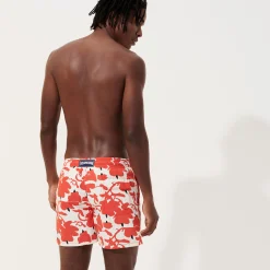 Online Vilebrequin Men Swimwear Lantern Flowers- X Donald Sultan White/White