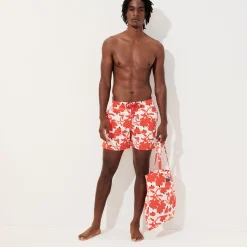 Online Vilebrequin Men Swimwear Lantern Flowers- X Donald Sultan White/White