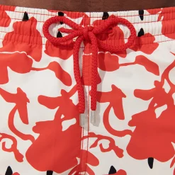 Online Vilebrequin Men Swimwear Lantern Flowers- X Donald Sultan White/White