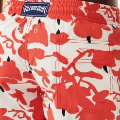 Online Vilebrequin Men Swimwear Lantern Flowers- X Donald Sultan White/White