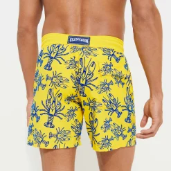 Best Vilebrequin Men Swimwear Lobster Flocked Mimosa/Yellow