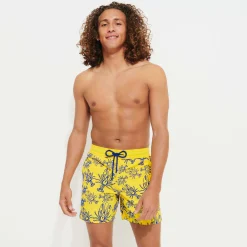Best Vilebrequin Men Swimwear Lobster Flocked Mimosa/Yellow