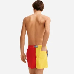 Sale Vilebrequin Men Swimwear Multicolor Placed Embroidery Squale - X Jcc+ - Limited Edition White/White