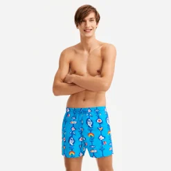 Clearance Vilebrequin Men Swimwear Totem - X Jcc+ - Limited Edition Swimming Pool/Blue