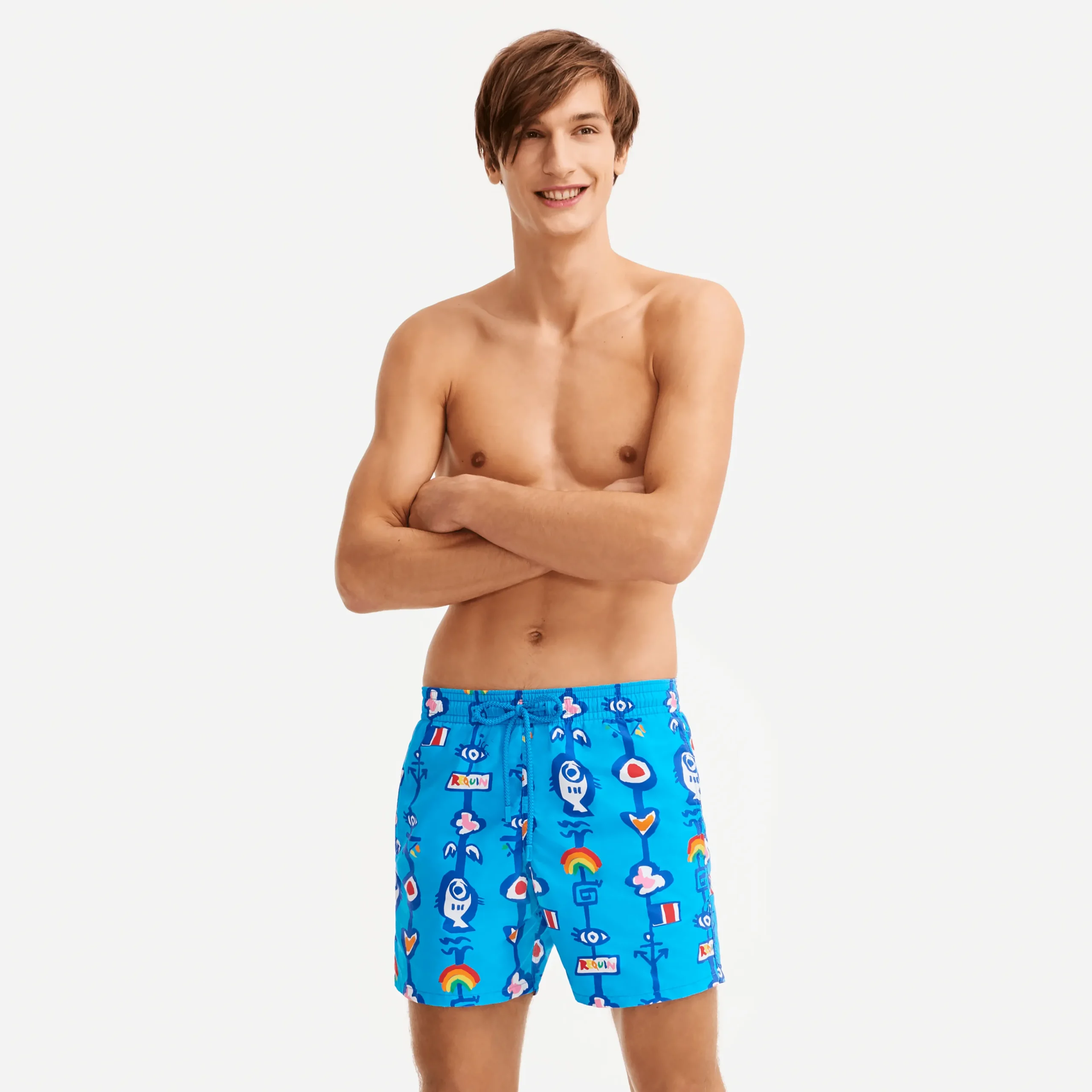 Clearance Vilebrequin Men Swimwear Totem - X Jcc+ - Limited Edition Swimming Pool/Blue