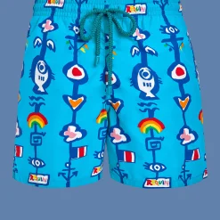 Clearance Vilebrequin Men Swimwear Totem - X Jcc+ - Limited Edition Swimming Pool/Blue