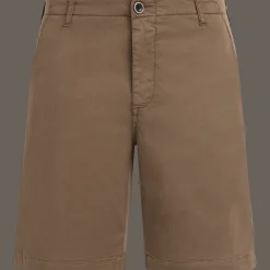Fashion Vilebrequin Men Tencel Bermuda Shorts Solid Hazelnut/Brown