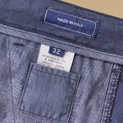 Shop Vilebrequin Men Tencel Bermuda Shorts Solid Navy/Blue
