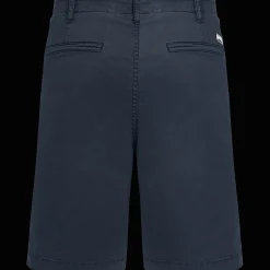Shop Vilebrequin Men Tencel Bermuda Shorts Solid Navy/Blue