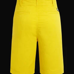 Sale Vilebrequin Men Tencel Bermuda Shorts Solid Sun/Yellow