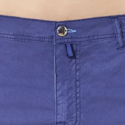 Outlet Vilebrequin Men Tencel Bermuda Trunks Solid Ultramarine/Blue
